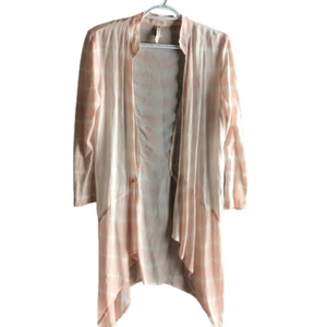 Xcvi Peachish Color Sheer Cardigan Sz Xs